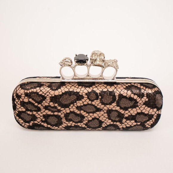 Alexander McQueen Lace Knuckle Duster Clutch - Picture 1 of 6